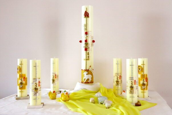 Easter Candles Display