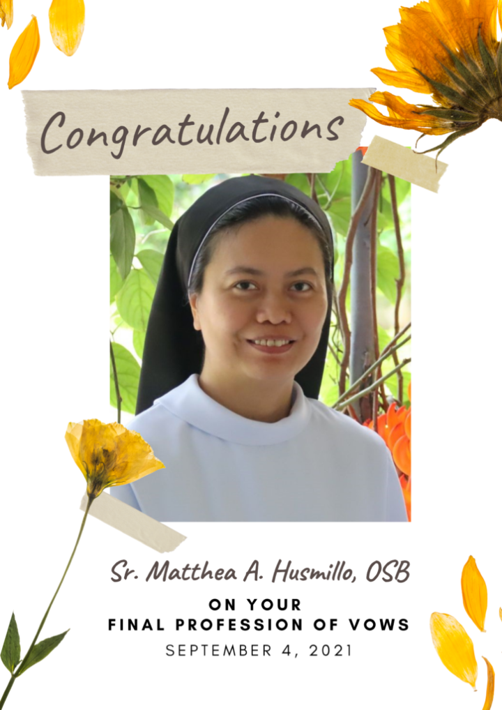 CONGRATULATIONS TO THE FINAL PROFESSION IN Manila