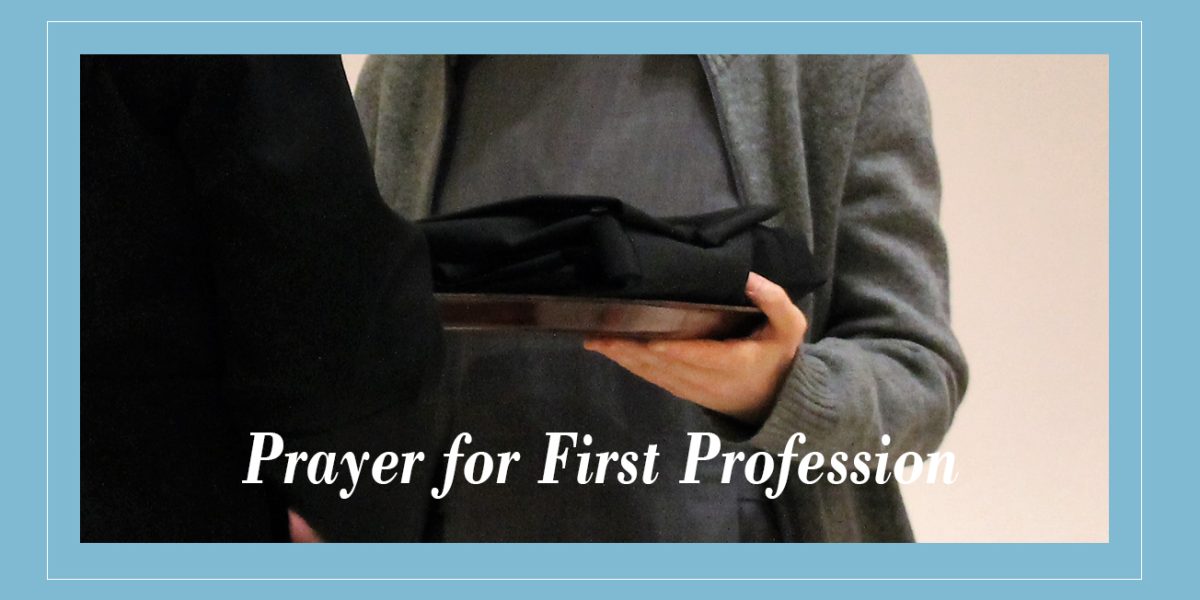 Prayer for First Profession tutzing